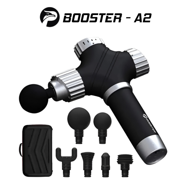 Перкусійний масажер для тіла Booster А2, портативний ручний масажний пістолет