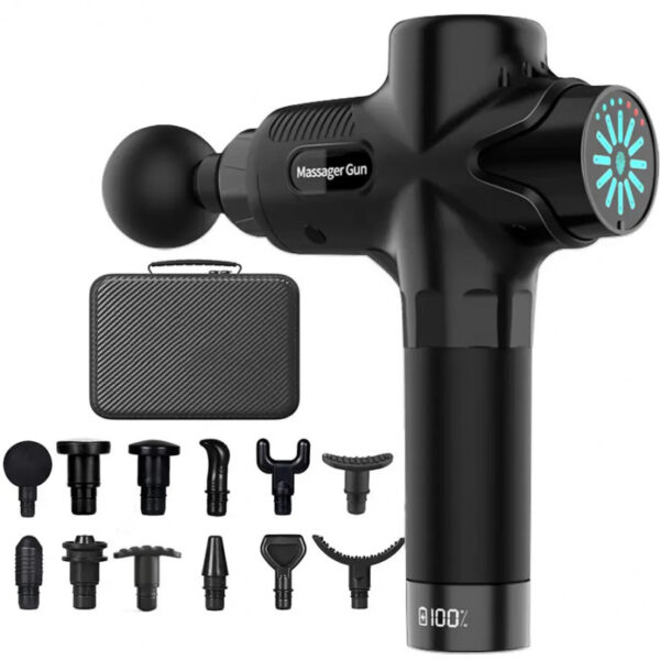 Ударний масажер Boostex Pro Max 2 кейс та 12 масажних головок